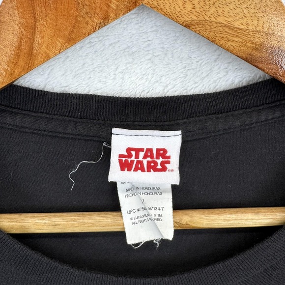 Star Wars Chewbacca Shirt Mens XL Black Rasta Graphic Tee T-Shirt Cotton‎ - Picture 2 of 8